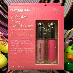 ⚡️RUBY & MILLIE NY Soft Glow Dewy Liquid Blush Set - Pink and Cream Grace Lucky